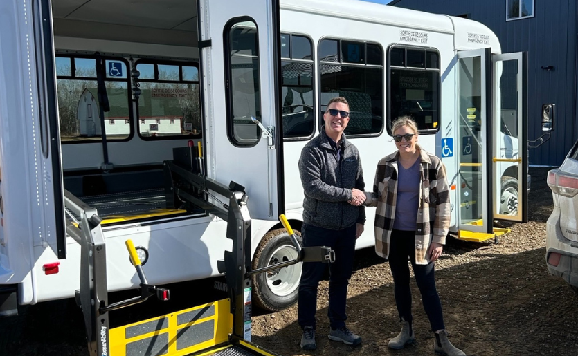 Nipawin Region Health Foundation wheelchair accessible StarTrans Senator II bus