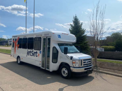 StarTrans Senator II shuttle bus for Saskatoon Airport